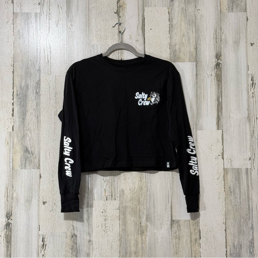 Salty Crew Black Crop Top